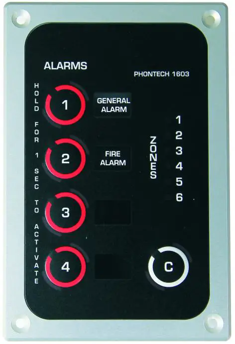 zenitel P-1603 PAGA Alarm Control Panel