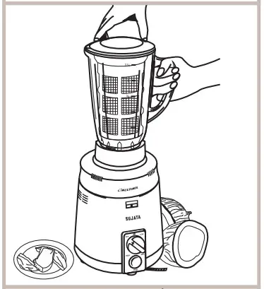 SUJATA Multimix 900 W Juicer Mixer Grinder - MILK EXTRACTOR 4