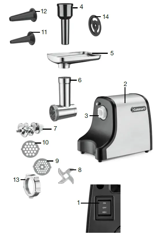 Cuisinar-MG-100-Series-Electric-Meat-Grinder-FIG-1