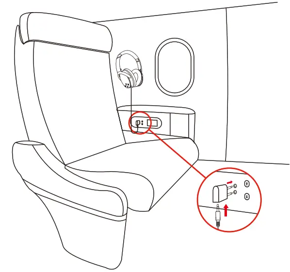 Srhythm NiceComfort 25 Foldable Lightweight ANC Headphone - Adaptor