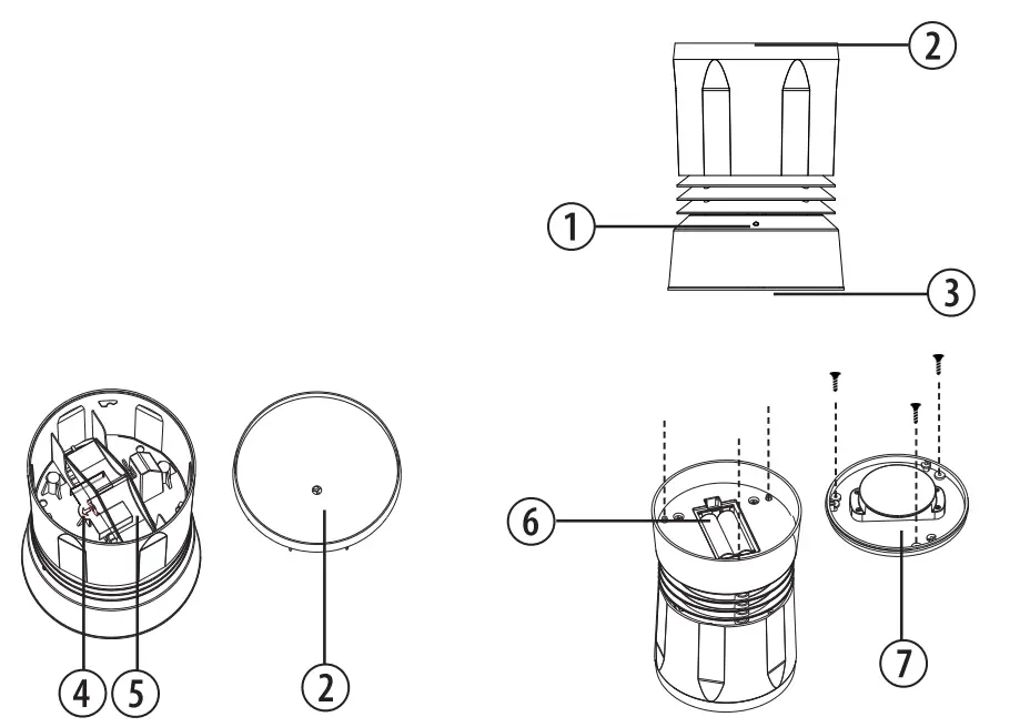 EXPLORE SCIENTIFIC RGT1001 Wireless Rain Gauge With Outdoor Temperature - RAIN SENSOR