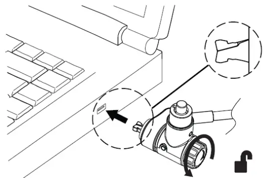 Targus ASP95GL Keyed Cable Lock fig 1