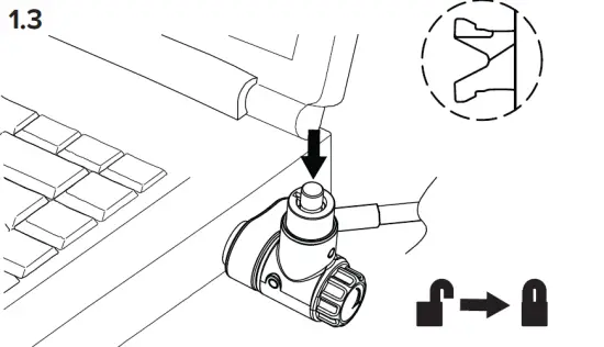 Targus ASP95GL Keyed Cable Lock fig 3