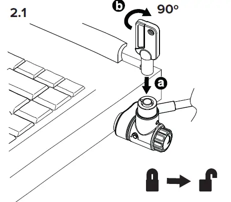 Targus ASP95GL Keyed Cable Lock fig 5