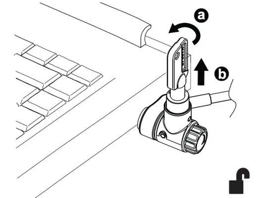 Targus ASP95GL Keyed Cable Lock fig 6
