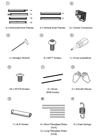 VAVA VA-LTS006 100-Inch ALR Screen for UST Projector fig 1