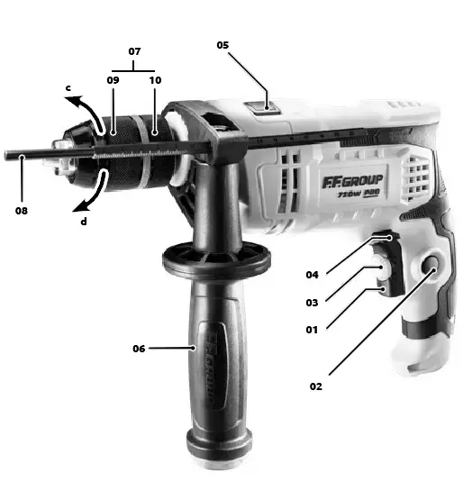 F F -GROUP -ΙD- 710 -PRO- Impact -Drill -1