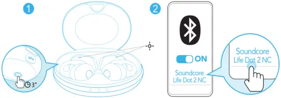 soundcore Life Dot 2 NC Wireless Headphones - Pairing with another device