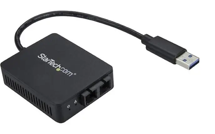 StarTech -US1GA30SXSC -USB -3.0 to -Gigabit -Ethernet -Fiber- Optic -Network- Adapter- 1000Base-SX- SC -product