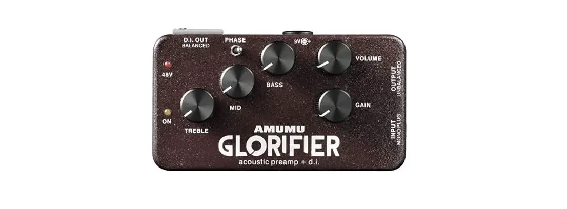 Amumu Glorifier Acoustic Guitar Preamp Di Direct Input Box Guitar Pedal User Manual