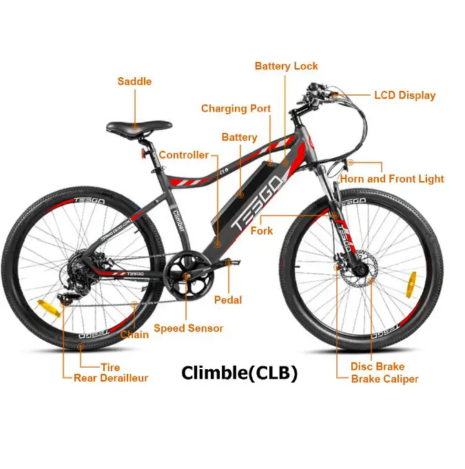 TESGO 2662 E-Bikes Climber-CLB Off-Road Electric Bikes 2