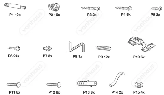 VonHaus 3000206 Sideboard Storage Unit - 1