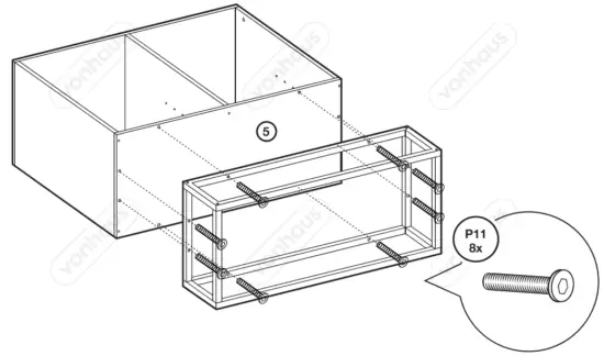 VonHaus 3000206 Sideboard Storage Unit - 6
