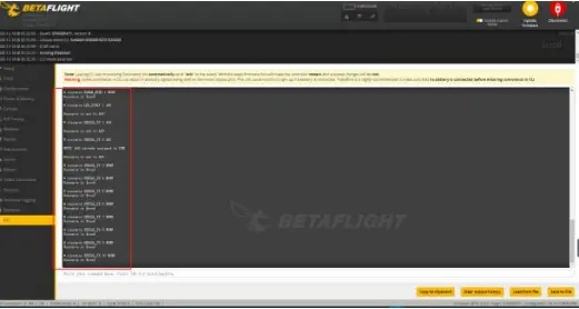 CineRace20 - Flight firmware 4d