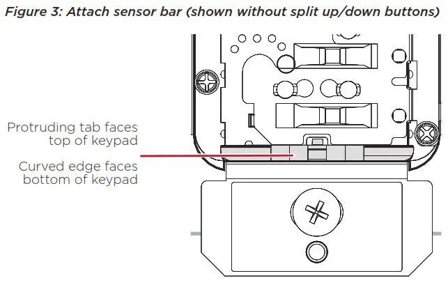 Control4 C4 KD120 Keypad Buttons - Keypad button installation 3