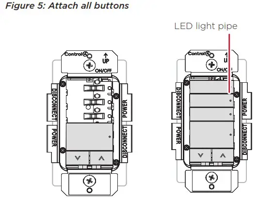 Control4 C4 KD120 Keypad Buttons - Keypad button installation 5