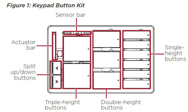 Control4 C4 KD120 Keypad Buttons - Keypad button installation