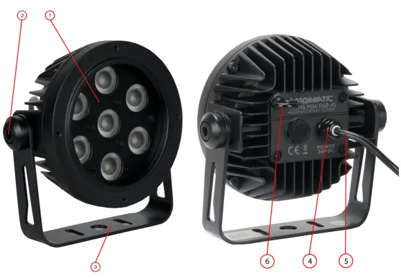 MAGMATIC PSP145 Prisma Mini PAR 45 Exterior IP65 UV Wash Par Luminaire-fig4