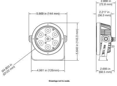 MAGMATIC PSP145 Prisma Mini PAR 45 Exterior IP65 UV Wash Par Luminaire-fig8