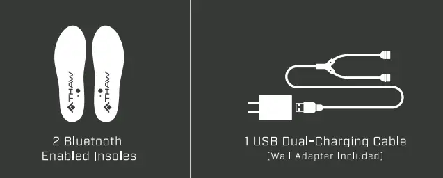 THAW 1001 Bluetooth Rechargeable Heated Insoles FIG 4