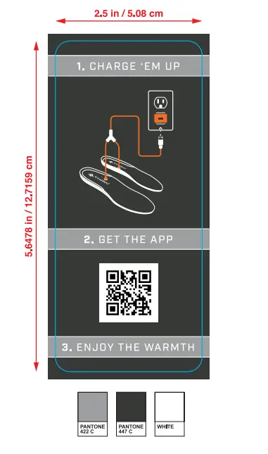 THAW 1001 Bluetooth Rechargeable Heated Insoles FIG 6