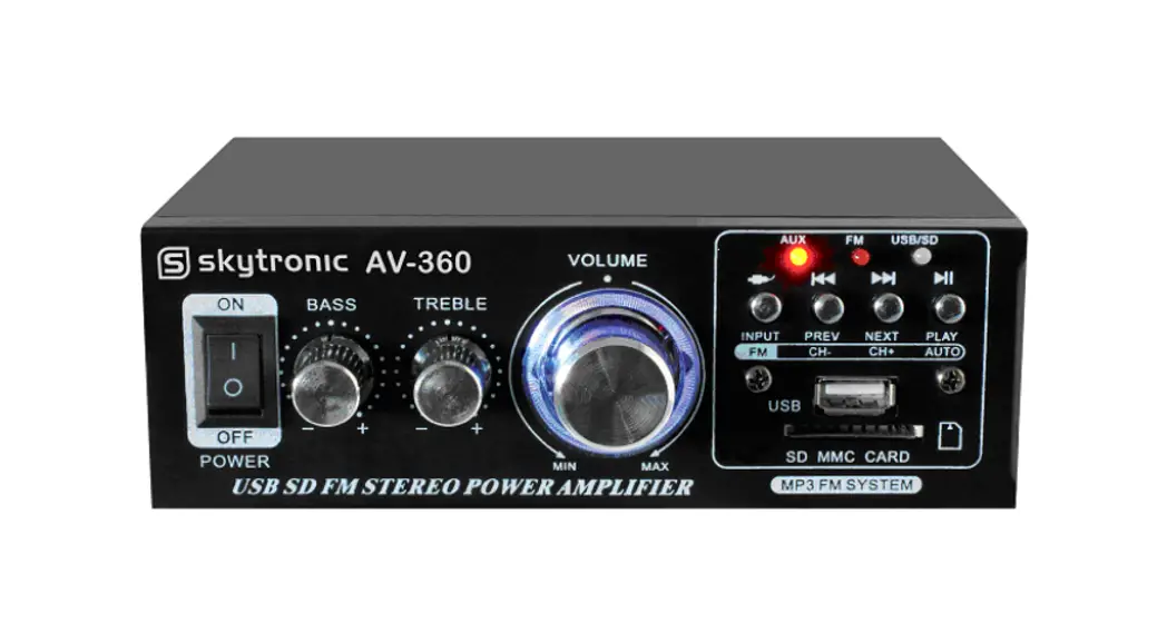 Skytronic Av-360 Fm-usb-sd Amplifier Instruction Manual