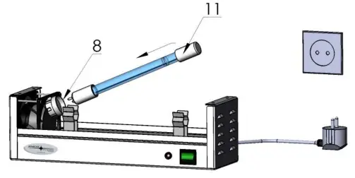 JIMCO MAC500S Multi Air Cleaner - Lamp change 4