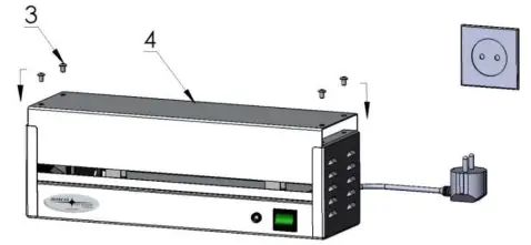 JIMCO MAC500S Multi Air Cleaner - Lamp change 6