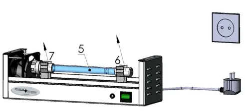 JIMCO MAC500S Multi Air Cleaner - Lamp change2