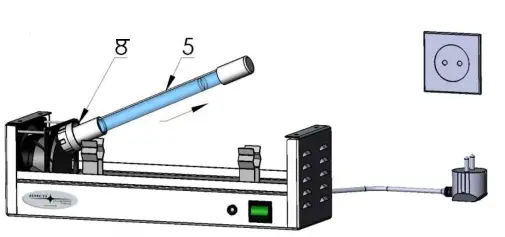 JIMCO MAC500S Multi Air Cleaner - Lamp change3