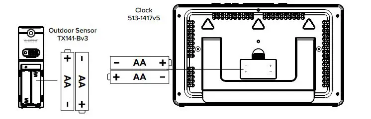LA CROSSE Atomic Digital Wall Clock - POWER UP