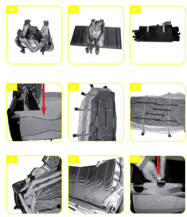 kikka boo 3801003010426 Dolce Sonno Blue Foxy Travel Cot 2 Tier-2