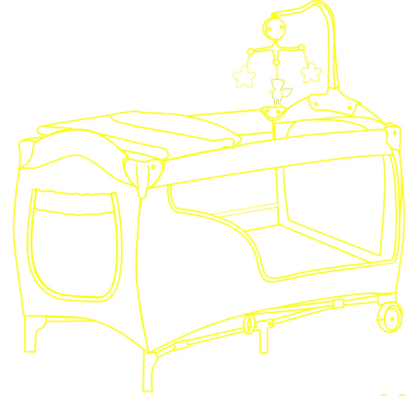 kikka boo 3801003010426 Dolce Sonno Blue Foxy Travel Cot 2 Tier-product