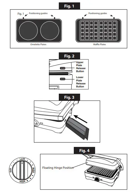 Cuisinart GRSM3E 3 In 1 Grill Waffle amp Omelette Maker - Figure 2