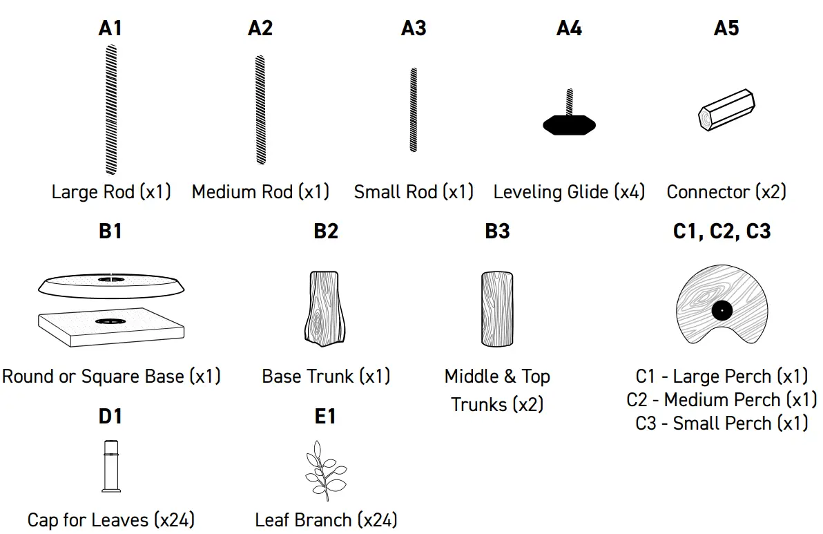On2Pets O2P 5Ft Interchangeable Leaf Branches Cat Tree - fig1