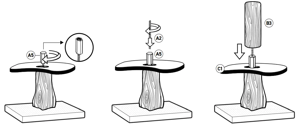 On2Pets O2P 5Ft Interchangeable Leaf Branches Cat Tree - fig3