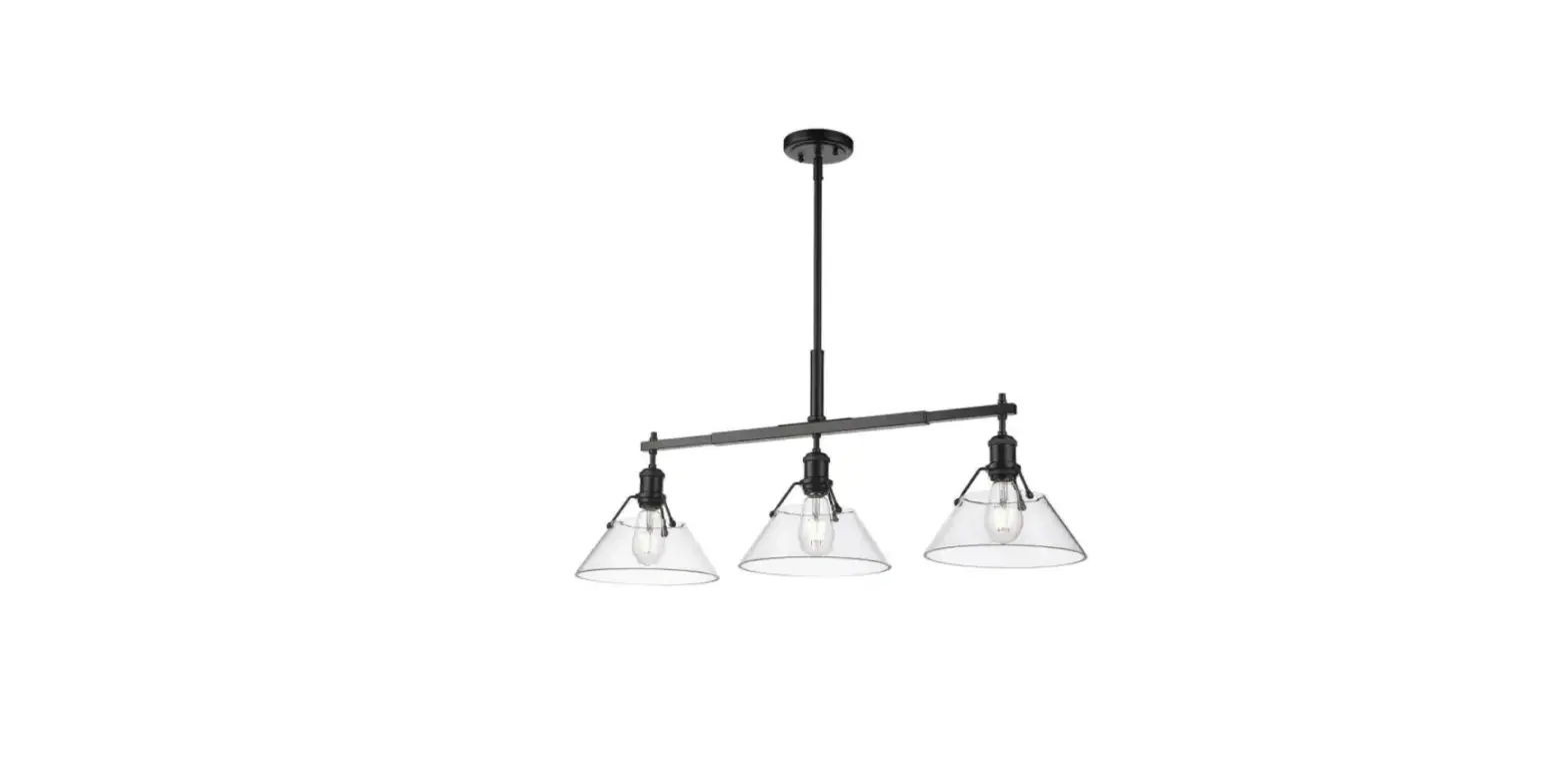 Golden Lighting 3306-lp Orwell 3-light Matte Black Clear Glass Crystal Linear Pendant Light Instruction Manual Golden Lighting 3306-lp Orwell 3-light Matte Black Clear Glass Crystal Linear Pendant Light Instruction Manual