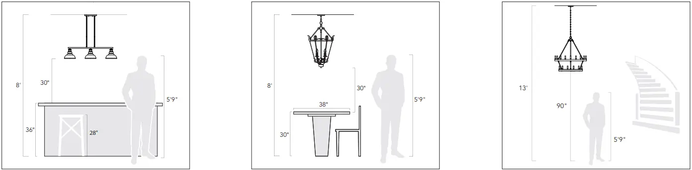 GOLDEN-LIGHTING-3306-LP-Orwell-3-Light-Matte-Black-Clear-Glass-Crystal-Linear-Pendant-Light-FIG-1