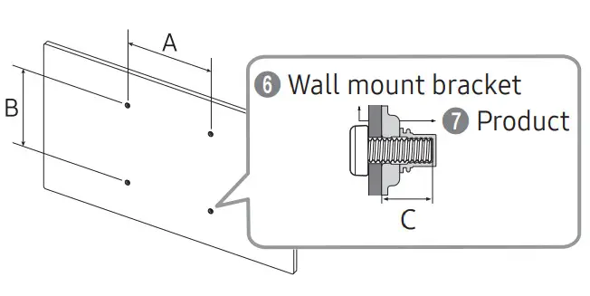 SAMSUNG QB43B 43 Inch 4K UHD Standalone Smart Signage - Wall mount bracket