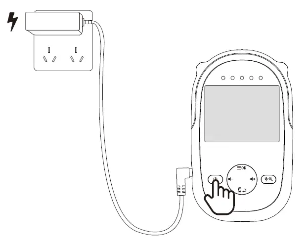 Shenzhen Mingchuangzhilian Technology SM25RX 2.4GHz Digital Wireless Video Baby Monitor 6