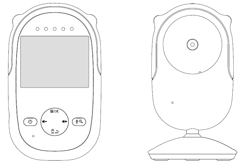 Shenzhen Mingchuangzhilian Technology SM25RX 2.4GHz Digital Wireless Video Baby Monitor