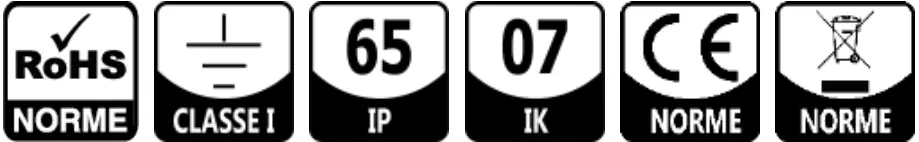 resistex 946206 Wall Lamp Fitted with a Waterproof LED Plate - icon