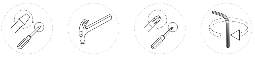 Hetsy Gift HW68745 3 Pcs Rattan Bar Set - 1