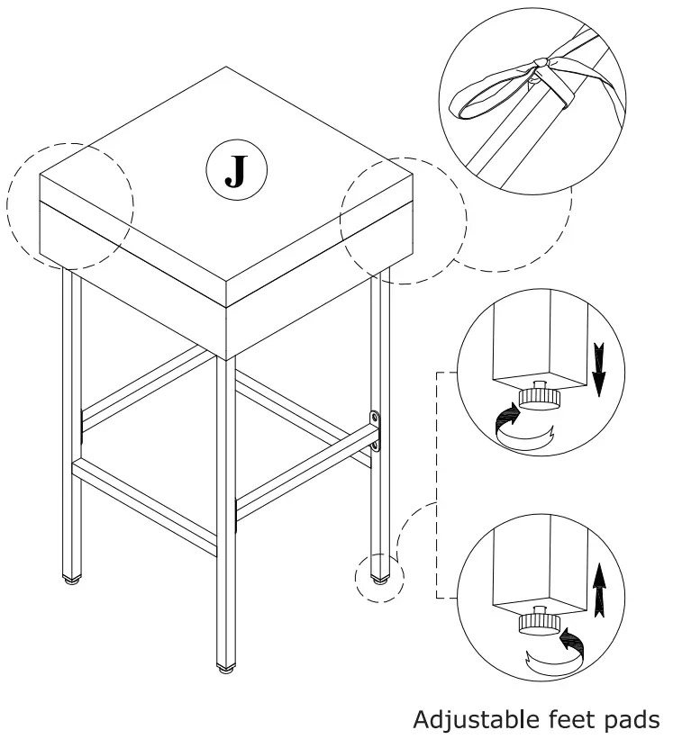 Hetsy Gift HW68745 3 Pcs Rattan Bar Set - 9