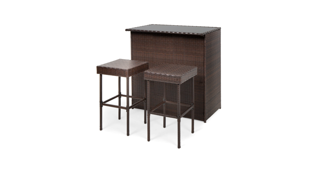 Hetsy Gift Hw68745 3 Pcs Rattan Bar Set User Manual