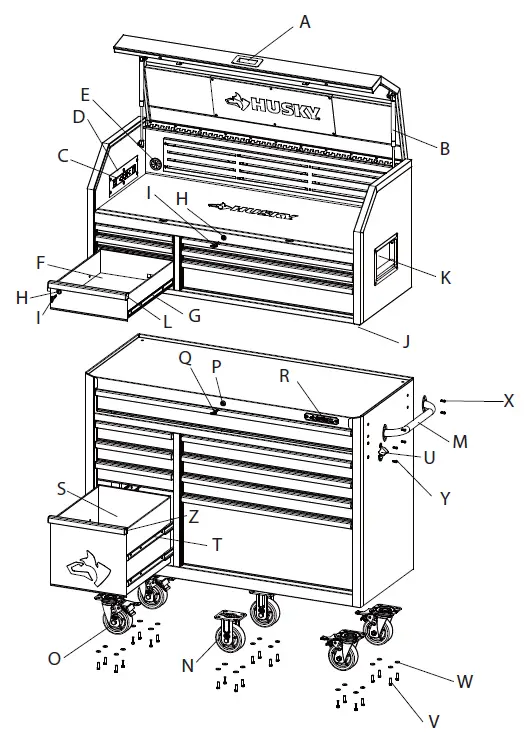 Husky-H52CH6TR9HD-Drawer-Tool-Chest-And-Cabinet-Set-FIG-14