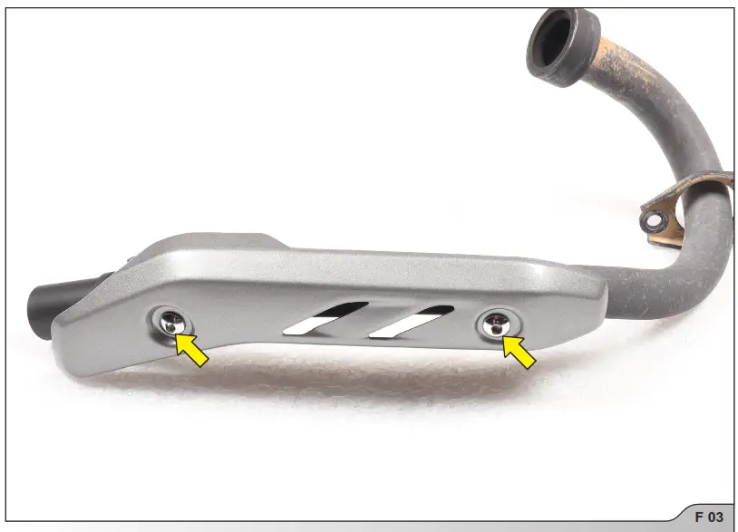 AKRAPOVIC Honda CRF300L Motorcycle - REMOVAL OF STOCK EXHAUST SYSTEM3