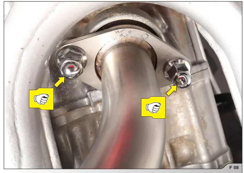 AKRAPOVIC Honda CRF300L Motorcycle - REMOVAL OF STOCK EXHAUST SYSTEM8