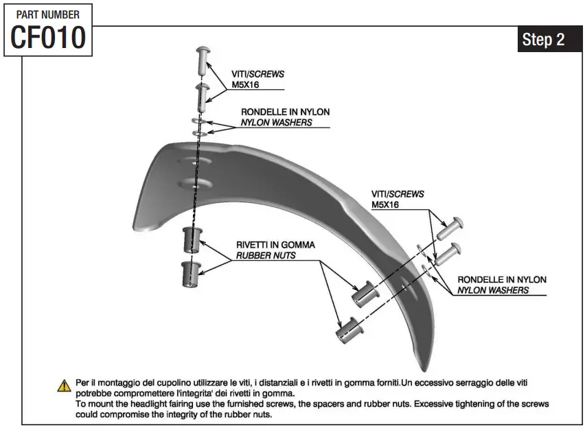 rizoma CF010 Aluminium Headlight Fairing-fig2