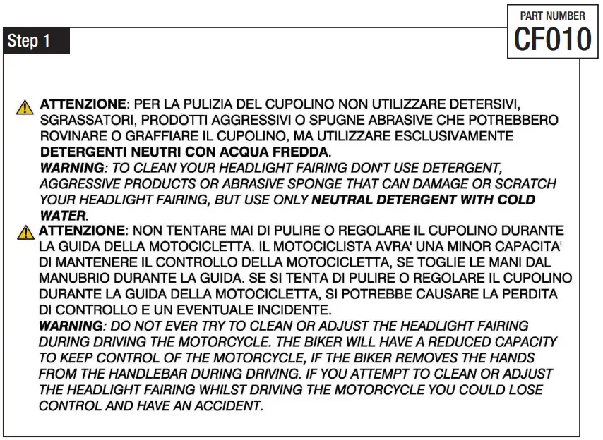 rizoma CF010 Aluminium Headlight Fairing-fig4